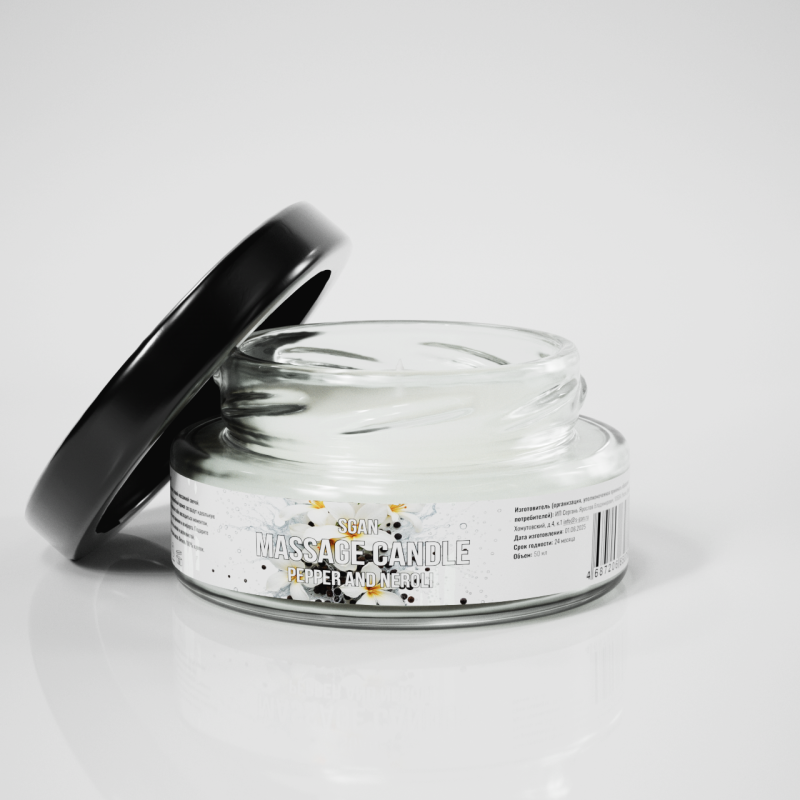 Твёрдое массажное масло SGAN Перец и нероли 50 мл 8769sg