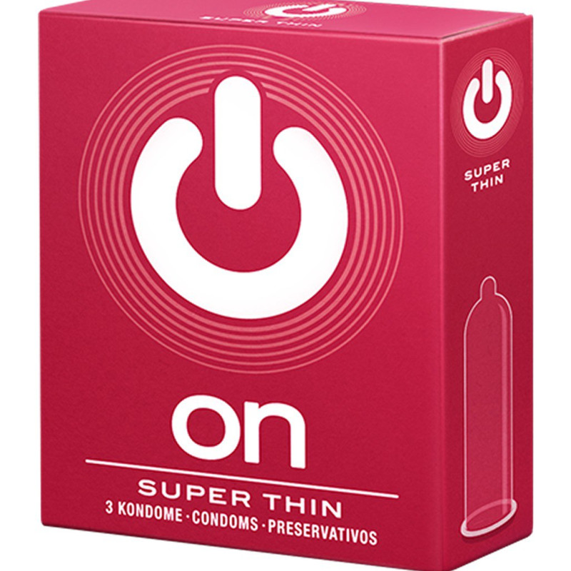 Презервативы ON Super Thin №3 - супер тонкие 54mm 9995on