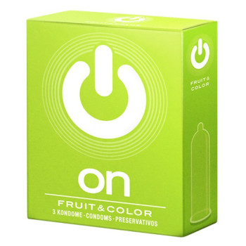 Презервативы ON fruit & color №3 - цветные, ароматизированные 54mm 9933on