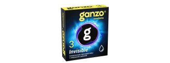 Презервативы GANZO Invisible гладкие супертонкие c доп. смазкой №3 SRO 7492GZ