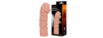 Насадка Penis Sleeve с бугорками телесная TPE KOKOS PS-003-L