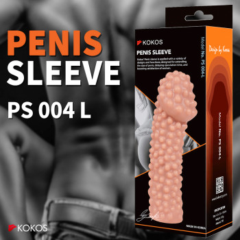 Насадка Penis Sleeve PS.004-L телесная TPE KOKOS PS-004-L