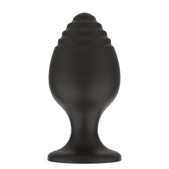 Силиконовая анальная пробка черная M (7.2*3.5cm) 3303-02