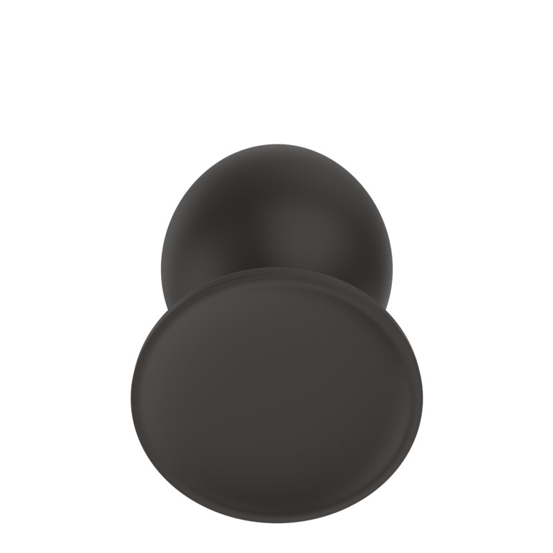 Силиконовая анальная пробка черная M (7.2*3.5cm) 3303-02