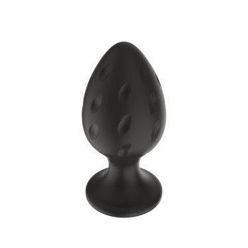 Силиконовая анальная пробка черная M (6.7*3.5cm) 3304-02