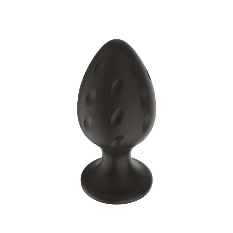 Силиконовая анальная пробка черная M (6.7*3.5cm) 3304-02