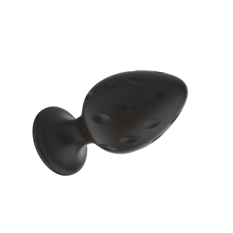 Силиконовая анальная пробка черная M (6.7*3.5cm) 3304-02