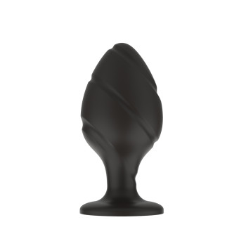 Силиконовая анальная пробка черная M (7.2*3.5cm) 3305-02