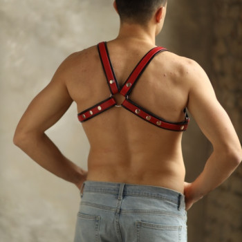 Портупея мужская Black-Red 400-18ars