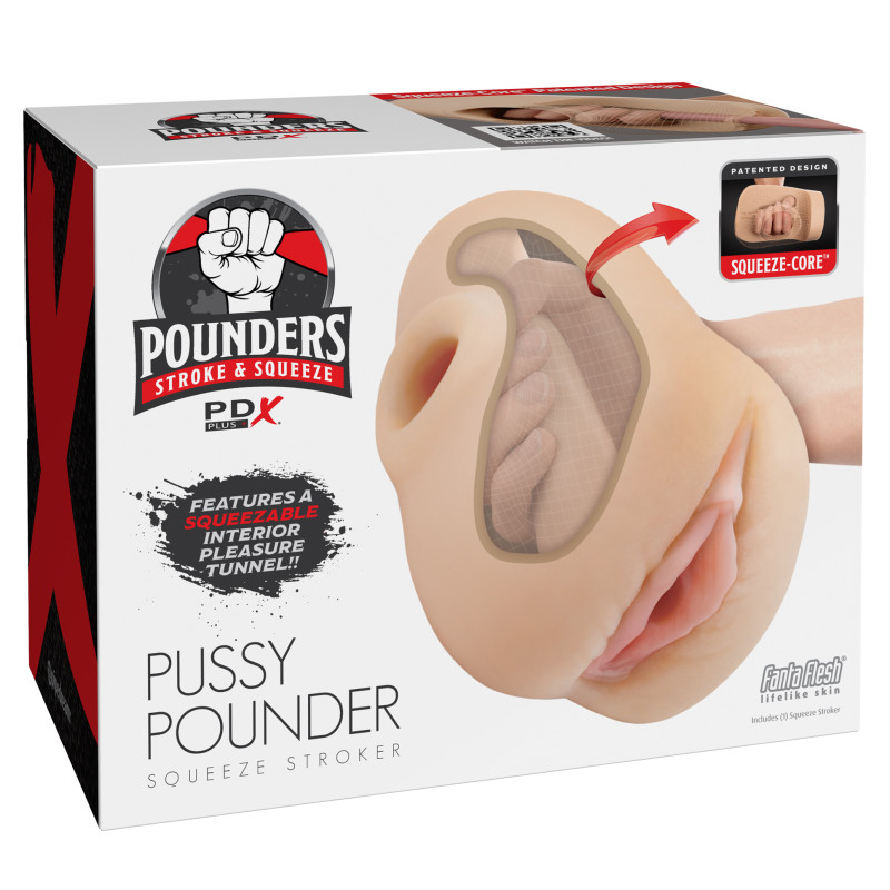 Мастурбатор с вибрацией Pussy Pounder Pipedream RD43521PD