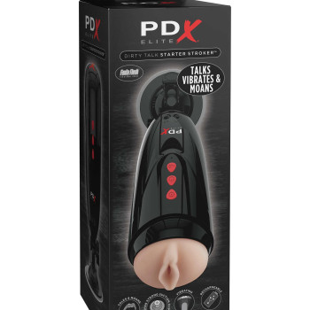 Мастурбатор с вибрацией PDX ELITE Dirty Talk Starter Stroker Pipedream RD524PD