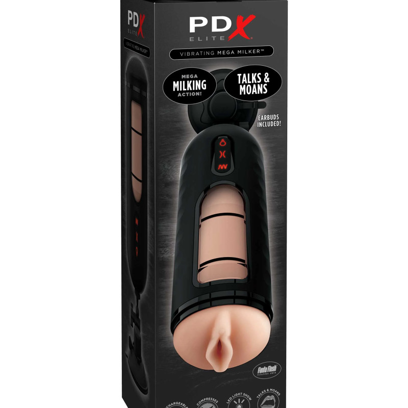 Мастурбатор с вибрацией PDX ELITE Vibrating Mega Milker Pipedream RD525PD