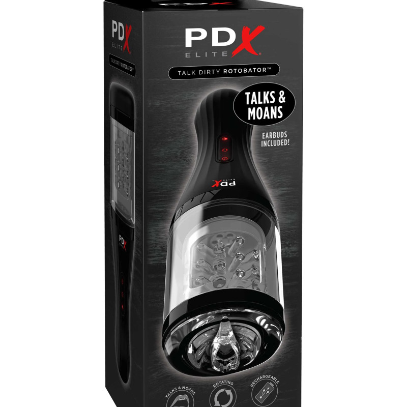 Мастурбатор с вибрацией PDX ELITE Talk Dirty Rotobator Pipedream RD526PD