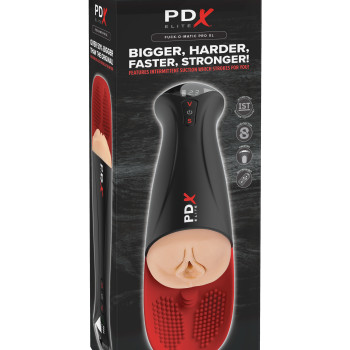 Мастурбатор в колбе с вибрацией Fuck-O-Matic Pro XL Pipedream RD55221PD