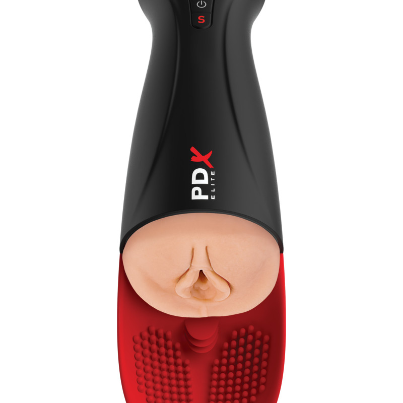 Мастурбатор в колбе с вибрацией Fuck-O-Matic Pro XL Pipedream RD55221PD