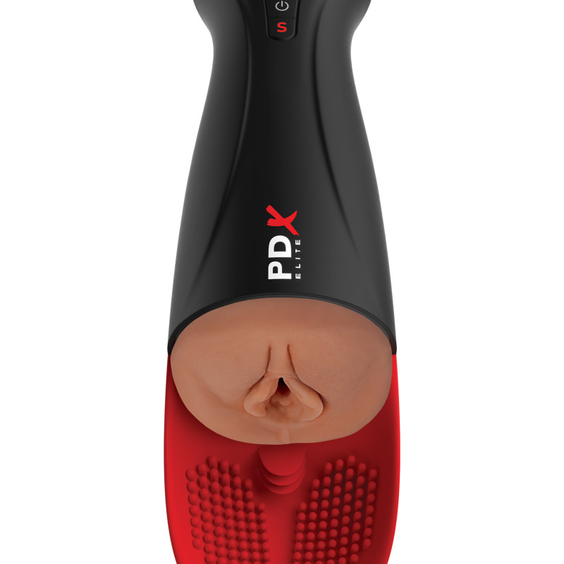 Мастурбатор в колбе с вибрацией Fuck-O-Matic Pro XL Pipedream RD55229PD