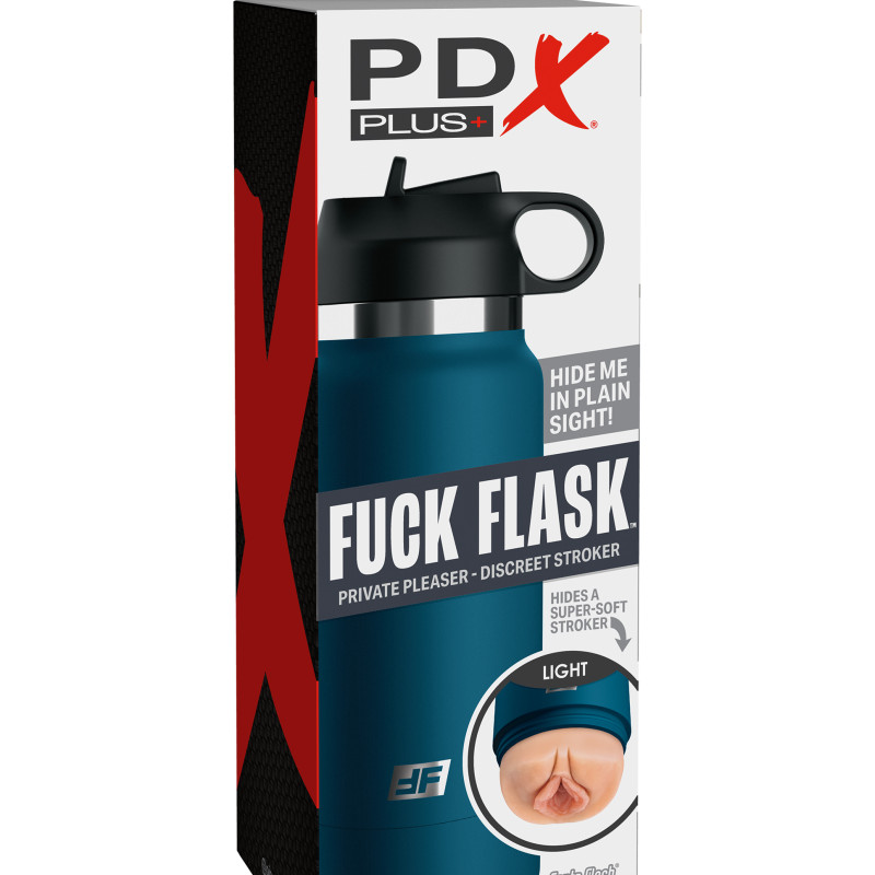 Мастурбатор Fap Flask Thrill Seeker Discreet Stroker - Black Bottle - Frosted Pipedream RD62721PD