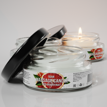 Твёрдое массажное масло SGAN Красный грейпфрут 50 мл 9439sg