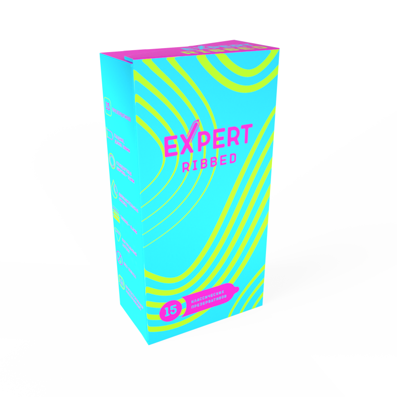 Презервативы Expert Ribbed 15 шт 9397ex
