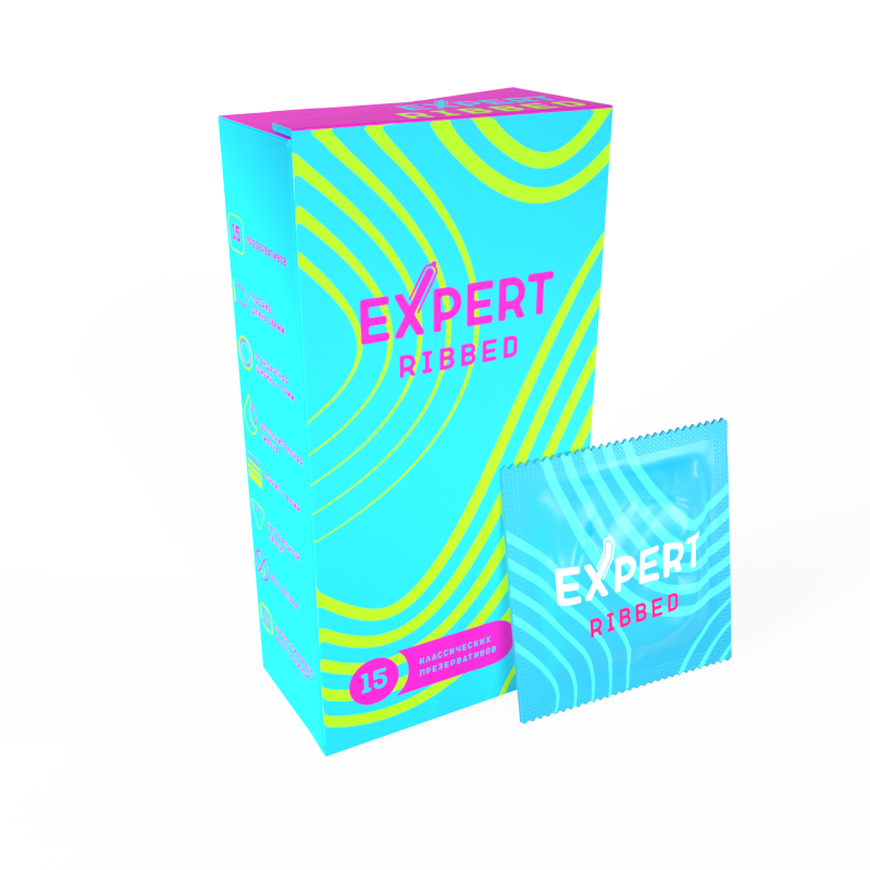 Презервативы Expert Ribbed 15 шт 9397ex