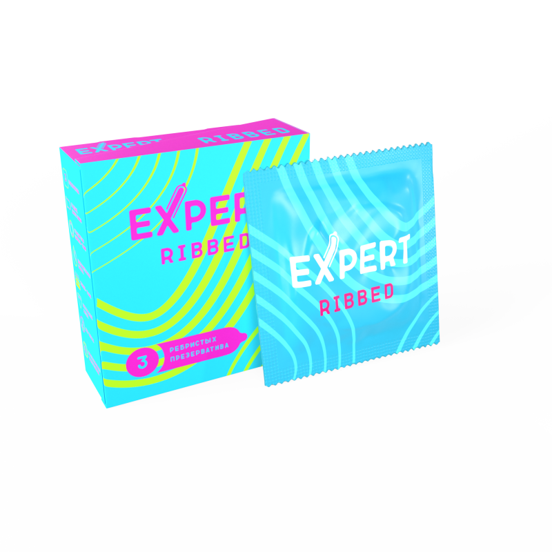 Презервативы Expert Ribbed 3 шт 9250ex
