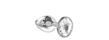 Большая анальная пробка Diamond Clear Sparkle XL 4028-02lola