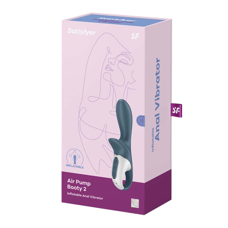 Анальный вибратор Satisfyer Air Pump Booty 2 dark grey 038643SA