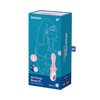 Анальный вибратор Satisfyer Air Pump Booty 5+ red 038551SA