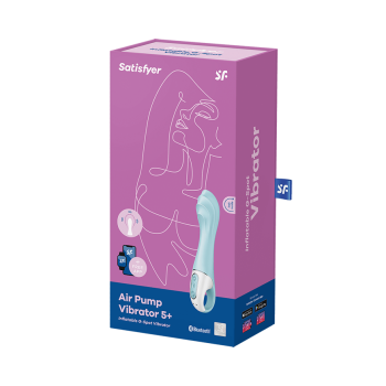 Вибратор с Функцией Расширения Satisfyer Air Pump Vibrator 5+ blue 038544SA