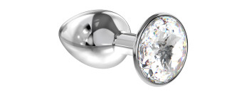 Анальная пробка Diamond Clear Sparkle Small 4009-01Lola
