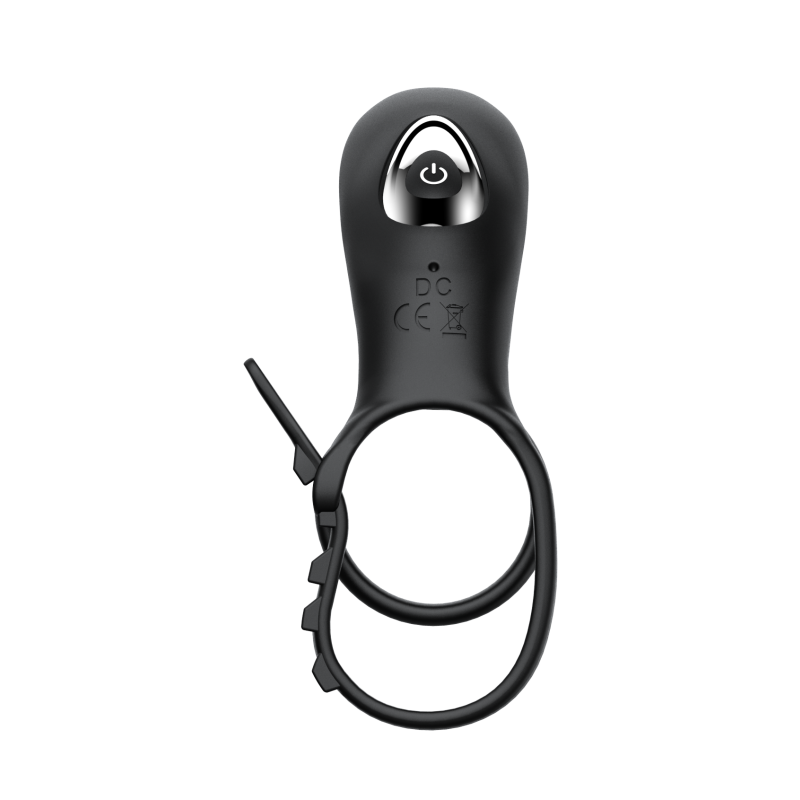 Эрекционное кольцо с вибрацией и утяжкой под мошонку на пульте ДУ SW1005