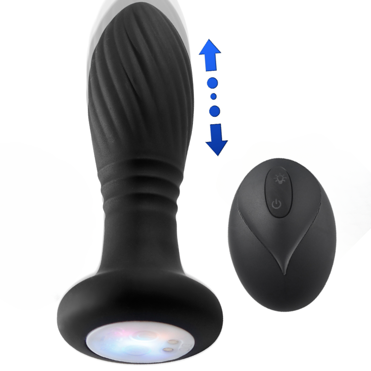 Светящаяся анальная пробка с возвратно-поступательной функцией SW3023