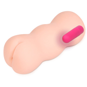 Мастурбатор TONGGGO 2 телесный TPR 10 режимов вибрации KOKOS M03-001-10V