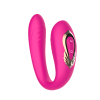 Клиторально-вагинальный вибратор с вращающейся вагинальной частью SW1096