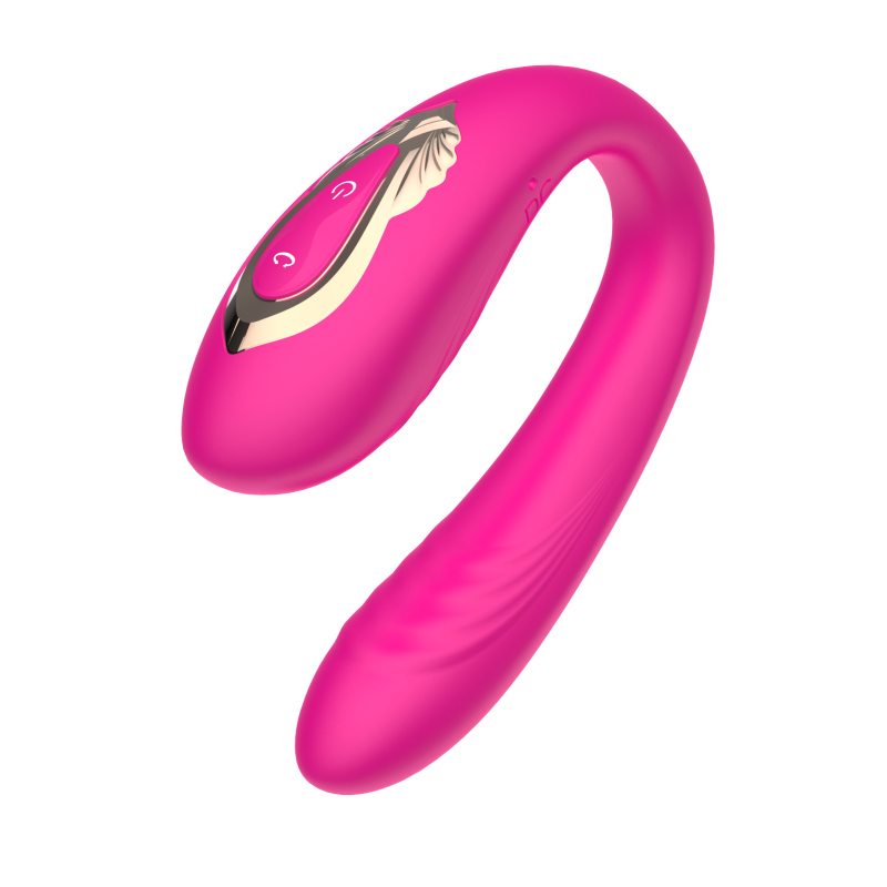 Клиторально-вагинальный вибратор с вращающейся вагинальной частью SW1096