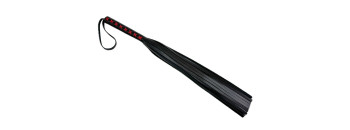 Плеть кожаная с красным плетением 6019-1ars