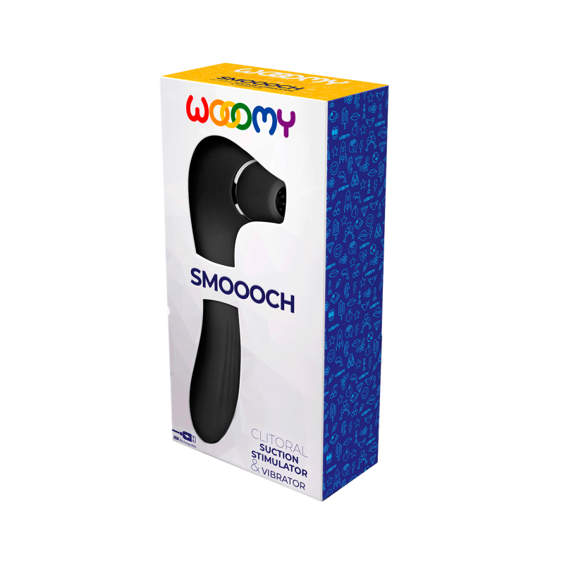 Вакуумный стимулятор Smoooch Black Clitoral Suction & Vibration 11319AL
