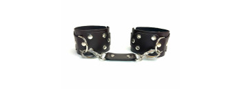 Наручники кожаные Sex Game коричневые 6002ars