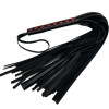 Плеть кожаная с красным плетением 6019-1ars