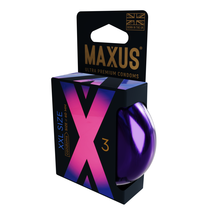 Презервативы гладкие увеличенные MAXUS XXL X-Edition №3 6786mx