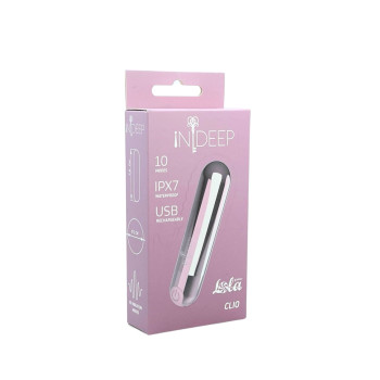 Перезаряжаемая вибропуля Indeep Clio Pink 7705-01indeep