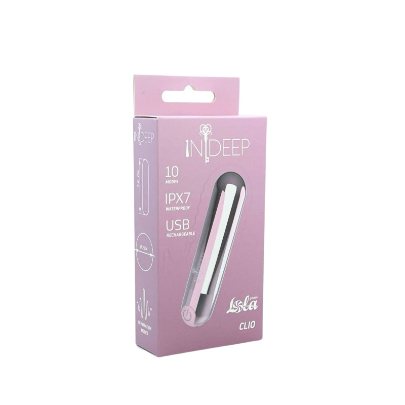 Перезаряжаемая вибропуля Indeep Clio Pink 7705-01indeep