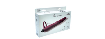 Вибронасадка для двойного проникновения Pure Passion Bramble Wine red 1201-02lola