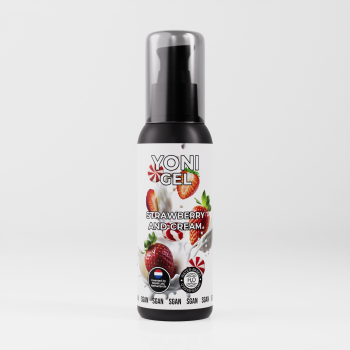 Лубрикант SGAN Sensual со вкусом Клубники со Сливками для орального секса 100 мл 0653sg