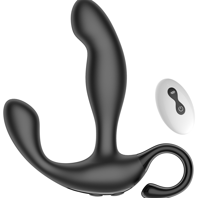 Массажер простаты с вибрацией и эффектом фингеринга с пультом ДУ SW1064