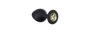 Анальная пробка Emotions Cutie Medium Black  golden crystal 4012-07Lola
