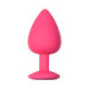 Анальная пробка Emotions Cutie Large Pink dark purple crystal 4013-02Lola