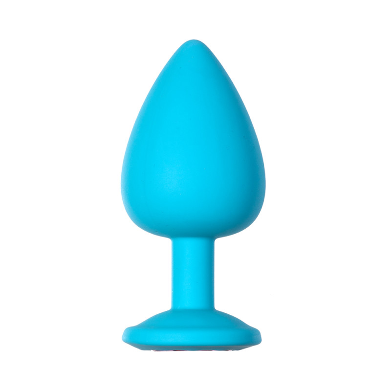 Анальная пробка Emotions Cutie Large Turquoise pink crystal 4013-03Lola