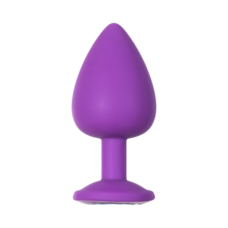 Анальная пробка Emotions Cutie Large Purple light blue crystall 4013-05Lola