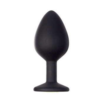 Анальная пробка Emotions Cutie Medium Black  golden crystal 4012-07Lola